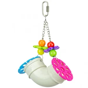 Grasparkietenspeelgoed Happy Pipe Archer | Petlala | 22X11 CM