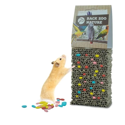 Foerageerspeelgoed 'Cardboard Treat Block' | Back Zoo Nature | 14X8X4 cm - Afbeelding 7