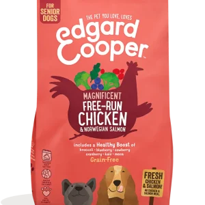 Edgard & Cooper Verse Scharrelkip en Noorse Zalm voor de oudere hond