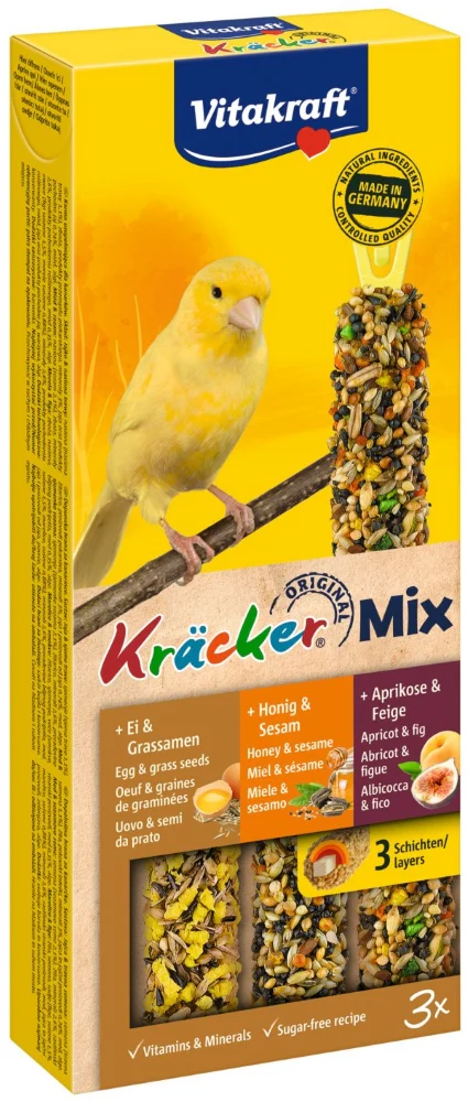 Kanarie Kräcker Honing/Fruit/Ei | Vitakraft | 3 IN 1 - Afbeelding 3