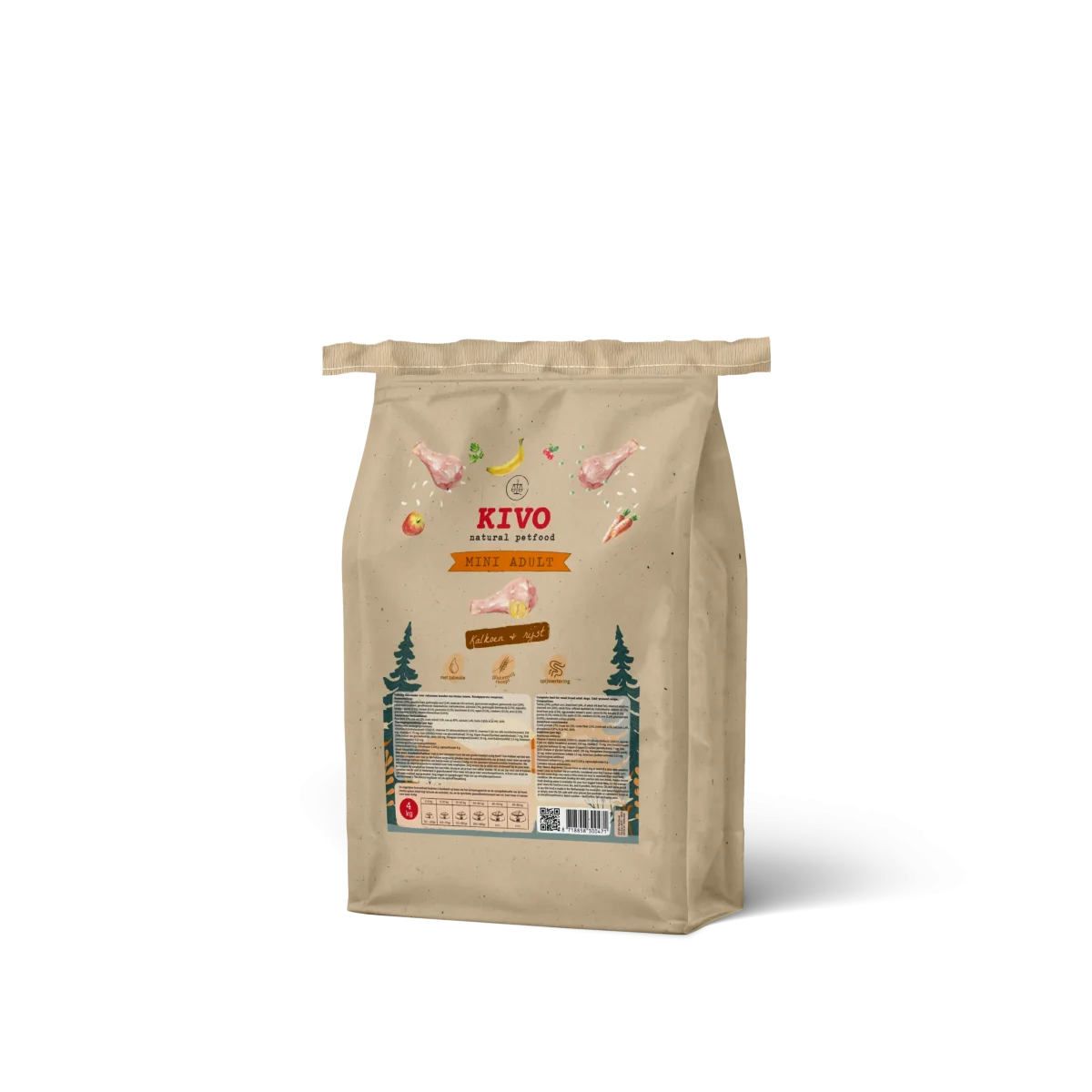 Kivo mini adult voor de kleine hond 4 kilo - Afbeelding 2