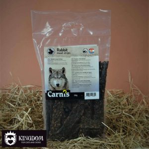 Carnis puur Konijn vlees-strips 150g, zachte kauwsnack