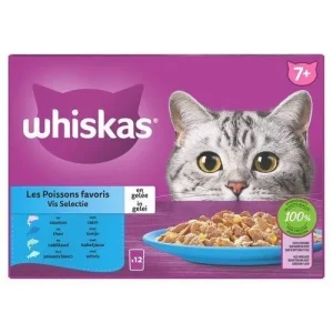 Whiskas Pouch MP 7+ Vis Selectie Gelei