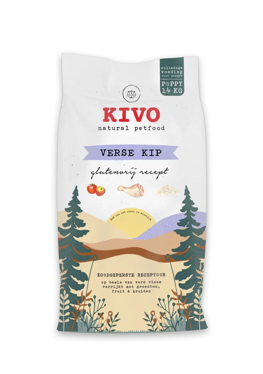 Kivo verse kip puppy glutenvrij 14 kilo - Afbeelding 2