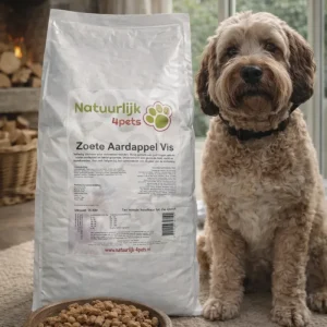 Natuurlijk-4pets krokante zoete aardappel/vis(zalm) 15 kilo